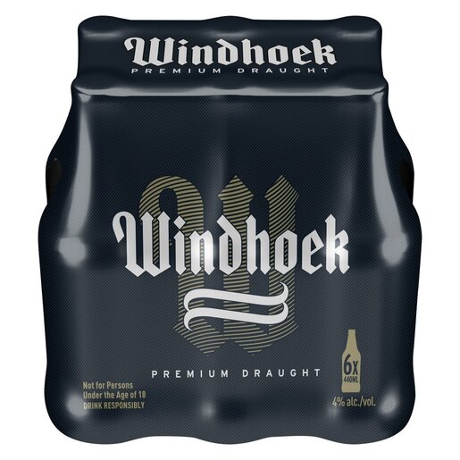 Windhoek Draught NRB (6 x 440ml)