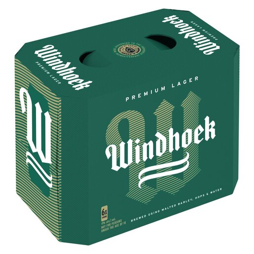 Windhoek Lager Can (6 x 440ml)