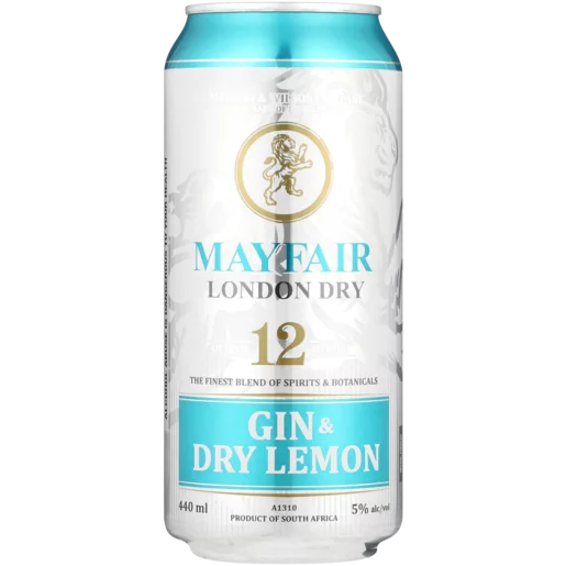 Mayfair Gin & Dry Lemon Can 440ml