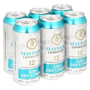 Mayfair Gin & Dry Lemon Can (6x440ml)